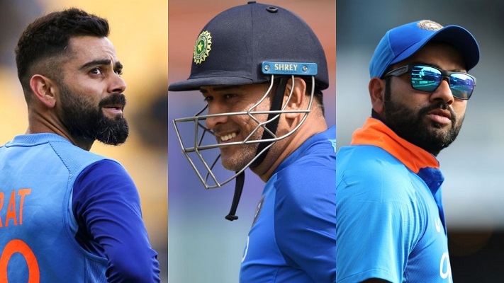 Rohit Sharma vs Virat Kohli — Virat Kohli Rohit Sharma MS Dhoni